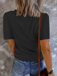 Solid V - Neck Short Sleeve T-Shirt - Update AvenueT-ShirtsTrendsi1001008136761821001008136761826fc4722d - a0bd - 4e59 - ae73 - a7bf087dcf49 - Max - OriginBlack