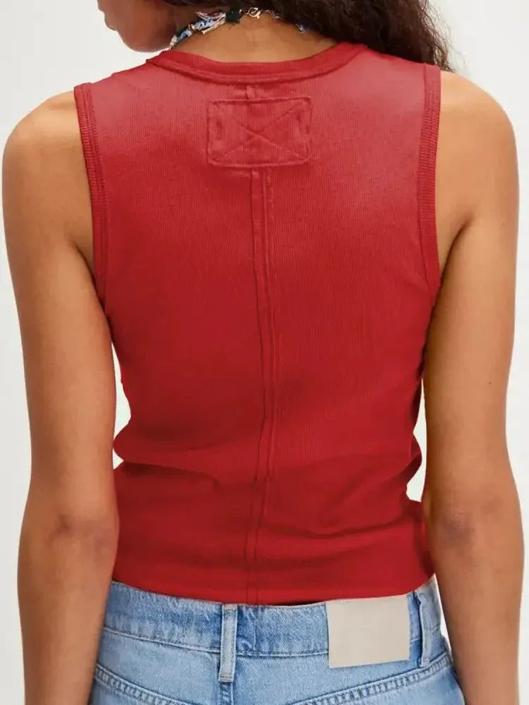 Solid V - Neck Tank - Update AvenueTanks & CamisTrendsi100100735681193100100735681193e79a3b22 - 448b - 4487 - 9f6b - c25822d08e8f - Max - OriginScarlet