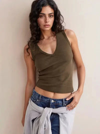 Solid V - Neck Tank - Update AvenueTanks & CamisTrendsi1001007356830891001007356830892bf205a0 - d096 - 471b - aca4 - 056bdd2cdb0d - Max - OriginCoffee Brown