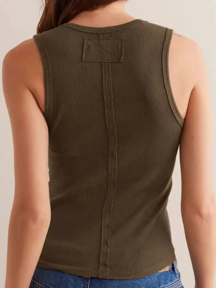 Solid V - Neck Tank - Update AvenueTanks & CamisTrendsi1001007356830891001007356830890eb6fef6 - 3165 - 4ab4 - b7f3 - c92db12fd594 - Max - OriginCoffee Brown