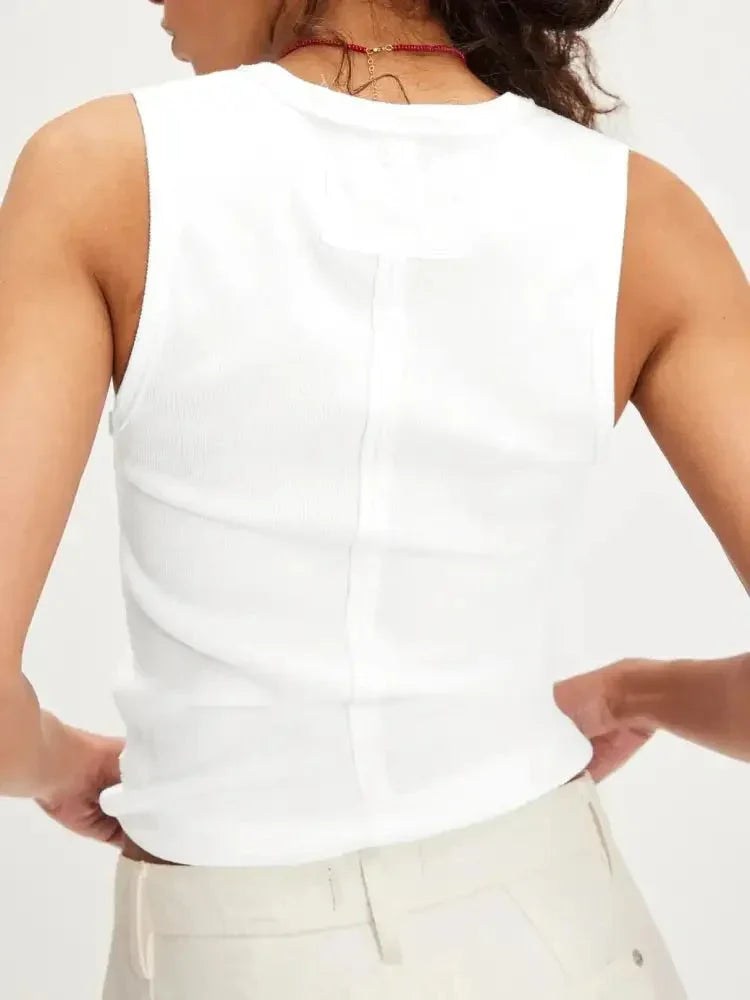 Solid V - Neck Tank - Update AvenueTanks & CamisTrendsi10010073568908210010073568908203c329b6 - 38b8 - 4064 - b451 - c88010560a12 - Max - OriginWhite
