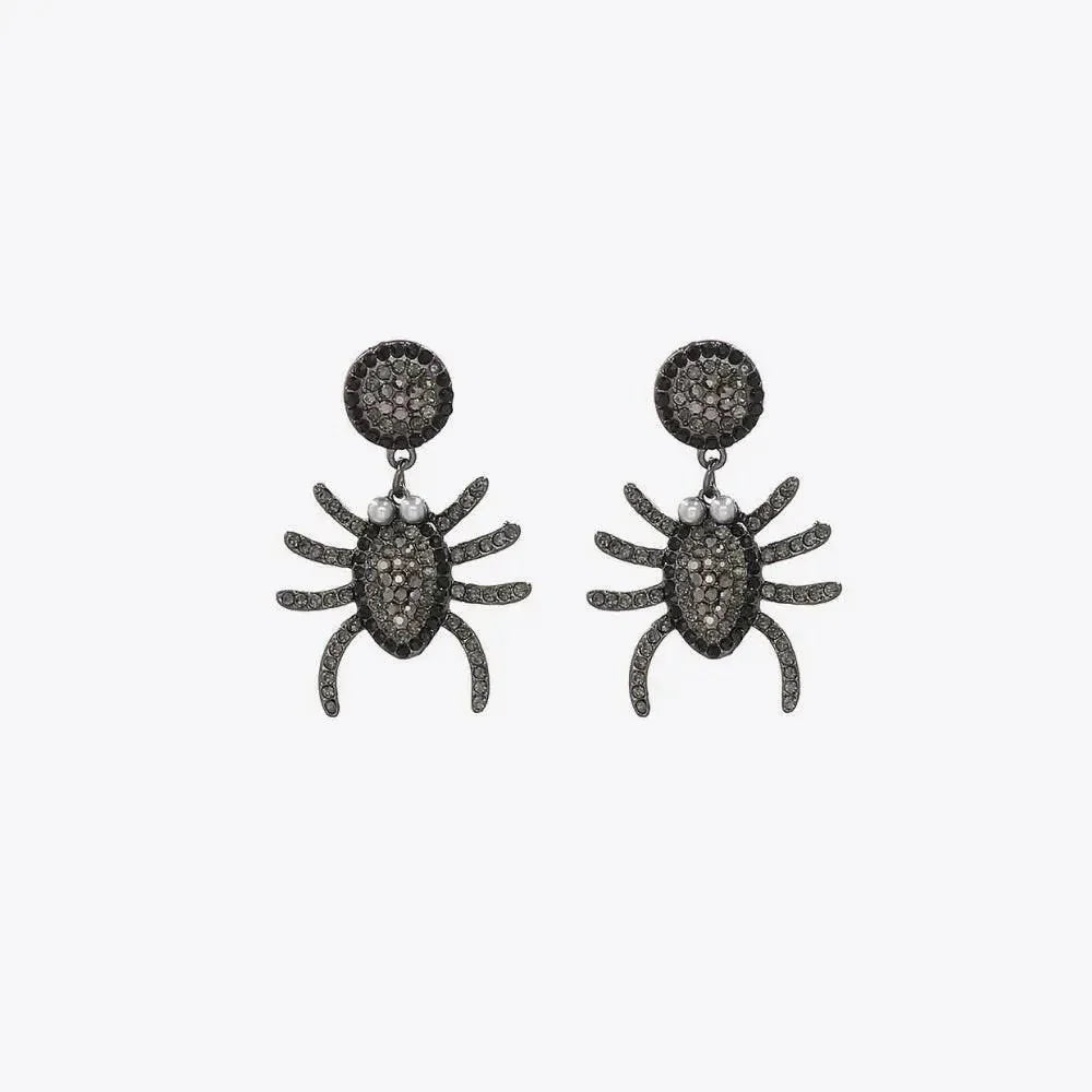 Spider Rhinestone Alloy Earrings - Update AvenueHalloweenTrendsi101300900559340101300900559340769d4968ff194711b55b75bd2a8c4c6e - MaxBlack