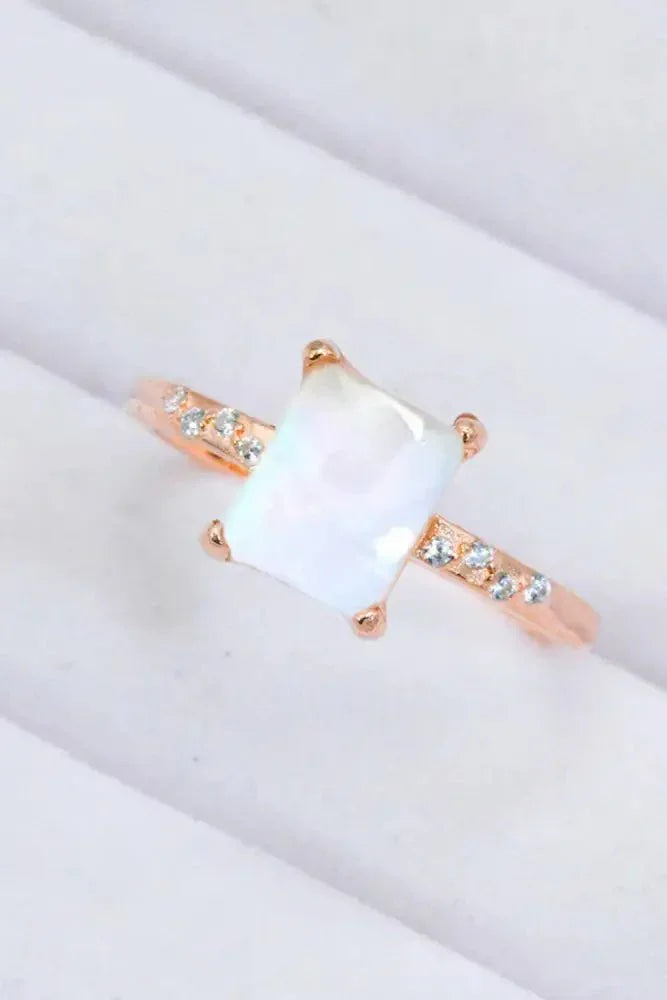 Square Moonstone Ring - Update AvenueRingTrendsi101300425978938101300425978938Square Moonstone RingRose Gold