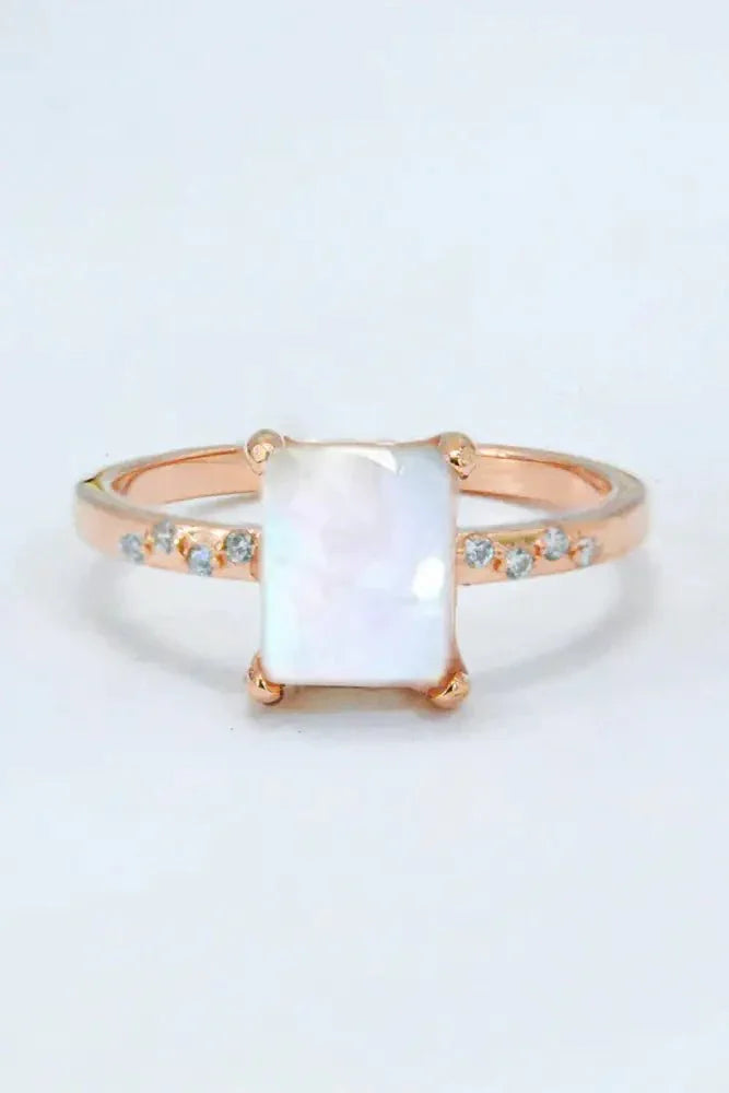 Square Moonstone Ring - Update AvenueRingTrendsi101300425978938101300425978938Square Moonstone RingRose Gold