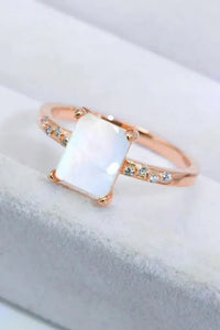 Square Moonstone Ring - Update AvenueRingTrendsi101300425978938101300425978938Square Moonstone RingRose Gold