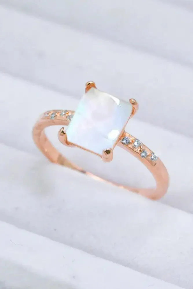 Square Moonstone Ring - Update AvenueRingTrendsi101300425978938101300425978938Square Moonstone RingRose Gold