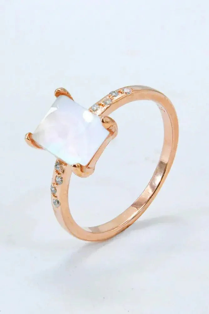 Square Moonstone Ring - Update AvenueRingTrendsi101300425978938101300425978938Square Moonstone RingRose Gold