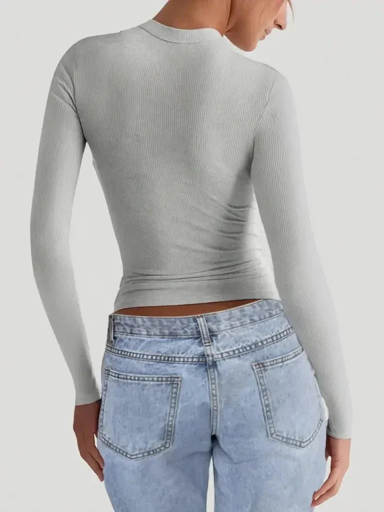Square Neck Long Sleeve T-Shirt - Update AvenueT-ShirtsTrendsi1001004500026961001004500026962d58b4280b254089a3533be6bd45ec5a - Max - OriginWhite Flower Ash