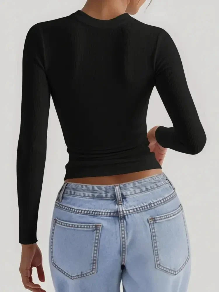 Square Neck Long Sleeve T-Shirt - Update AvenueT-ShirtsTrendsi100100450004602100100450004602fb5c6776579347d597132f517bab6c94 - Max - OriginBlack
