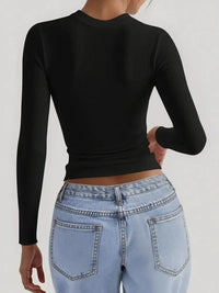 Square Neck Long Sleeve T-Shirt - Update AvenueT-ShirtsTrendsi100100450004602100100450004602fb5c6776579347d597132f517bab6c94 - Max - OriginBlack