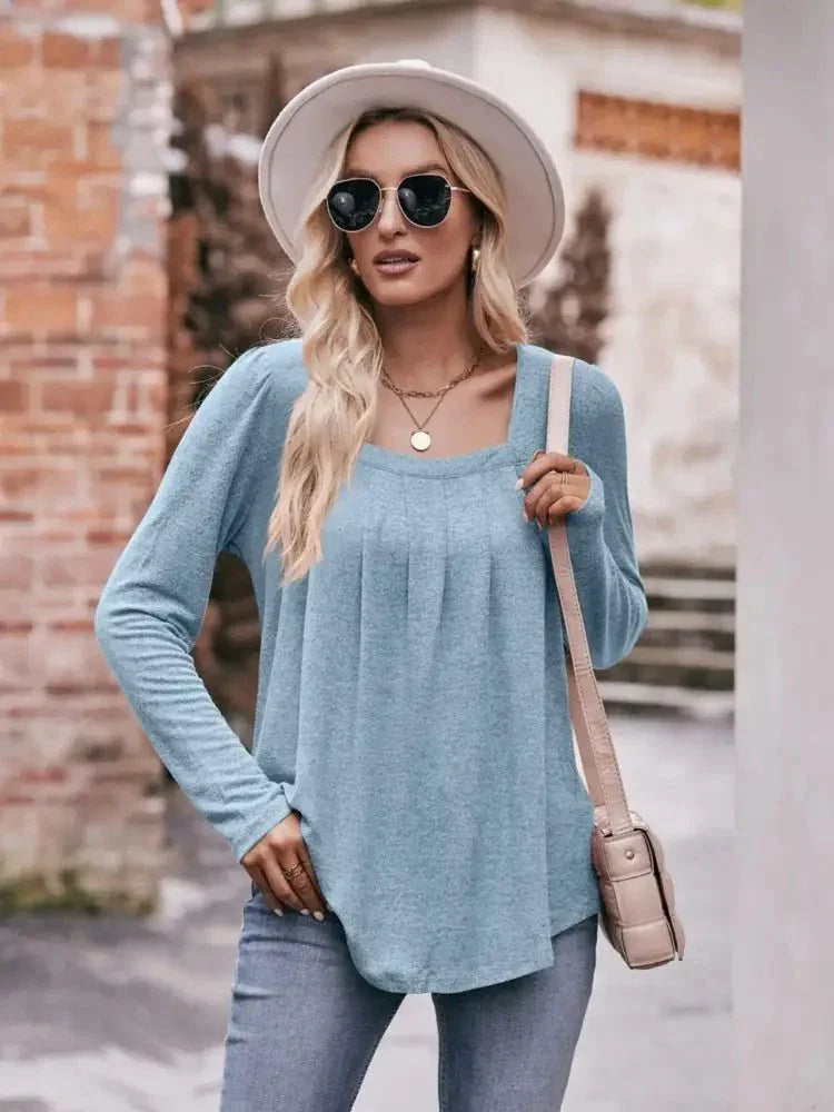 Square Neck Long Sleeve T-Shirt - Update AvenueT-ShirtsTrendsi100100618971690100100618971690bec44eb3 - 0dc2 - 4b63 - a1e8 - b051fbf8ba80 - Max - OriginLight Blue