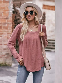 Square Neck Long Sleeve T-Shirt - Update AvenueT-ShirtsTrendsi100100618972161100100618972161e0514750 - f897 - 430c - 8614 - 6673a8d88eaa - Max - OriginDusty Pink