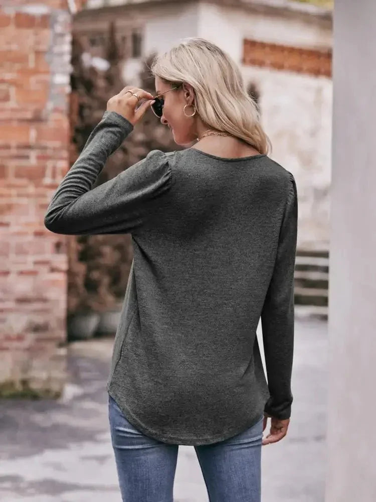 Square Neck Long Sleeve T-Shirt - Update AvenueT-ShirtsTrendsi10010061897269510010061897269502cd8cd1 - a0f9 - 4461 - b09c - c65e5bebe864 - Max - OriginDark Gray