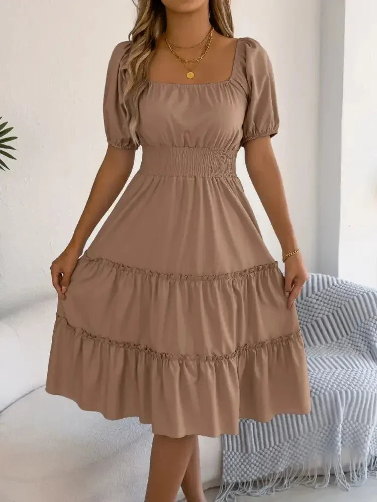 Square Neck Short Puff Sleeve Dress - Update AvenueEffortless Elegance: DressesTrendsi10010026175142510010026175142599b6deb4 - f6a7 - 4b2f - 8c6e - 5058e9e5a91b - Max - OriginCamel