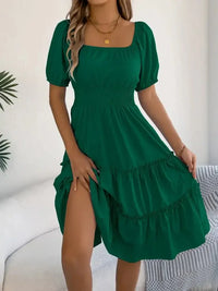 Square Neck Short Puff Sleeve Dress - Update AvenueEffortless Elegance: DressesTrendsi10010026175538910010026175538947cb4dc5 - cf58 - 4829 - 919f - f750b739ac9c - Max - OriginDark Green