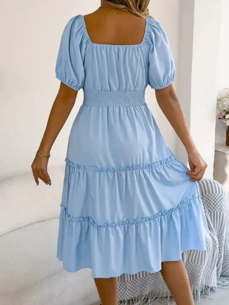 Square Neck Short Puff Sleeve Dress - Update AvenueEffortless Elegance: DressesTrendsi100100261759031100100261759031bda7f79b - d356 - 4af9 - 9dc7 - a0b97ec47b67 - Max - OriginSky Blue