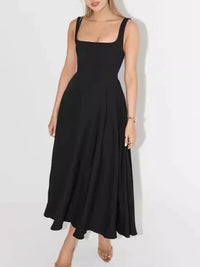 Square Neck Sleeveless Midi Dress - Update AvenueCasual DressesTrendsi100100755772820100100755772820Square Neck Sleeveless Midi DressBlack
