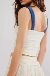 Square Neck Wide Strap Cami - Update AvenueFestival VibesTrendsi10010049431548010010049431548070cd6c1f - a5d4 - 4961 - 917b - 48a065a67152 - MaxWhite