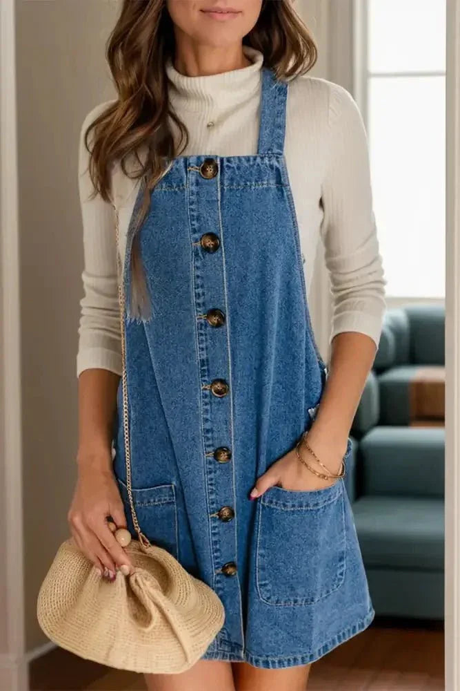 Square Neck Wide Strap Denim Overall Dress - Update AvenueDenim Dresses & SkirtsTrendsi10010093455170710010093455170730b65b27 - d268 - 4803 - 8254 - ac82131e0f2e - MaxMedium