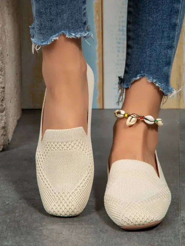 Square Toe Flat Slip - Ons - Update AvenueTrendsi100600478081986100600478081986Square Toe Flat Slip - OnsBeige