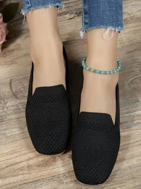 Square Toe Flat Slip - Ons - Update AvenueTrendsi100600478082867100600478082867Square Toe Flat Slip - OnsBlack