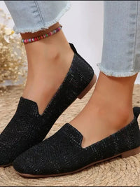 Square Toe Flat Slip - Ons - Update AvenueTrendsi100600478082867100600478082867Square Toe Flat Slip - OnsBlack