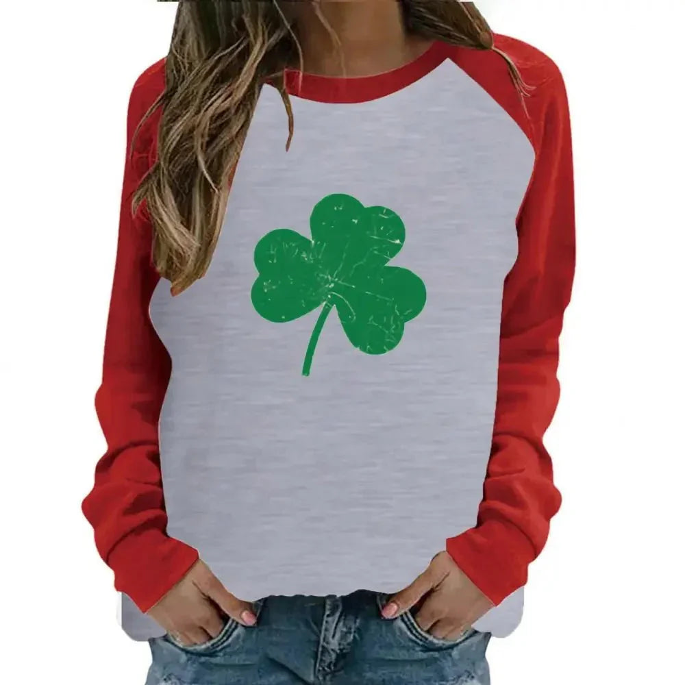 St. Patrick's Day long - sleeved clover raglan women's clothing European size Irish green foreign trade jacket spot wholesale - Update AvenueUpdate Avenues216754817347001St. Patrick's Day long - sleeved clover raglan women's clothing European size Irish green foreign trade jacket spot wholesale - Update AvenuesM