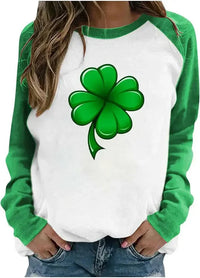 St. Patrick's Day long - sleeved clover raglan women's clothing European size Irish green foreign trade jacket spot wholesale - Update AvenueUpdate Avenues216754817347001St. Patrick's Day long - sleeved clover raglan women's clothing European size Irish green foreign trade jacket spot wholesale - Update AvenuesM