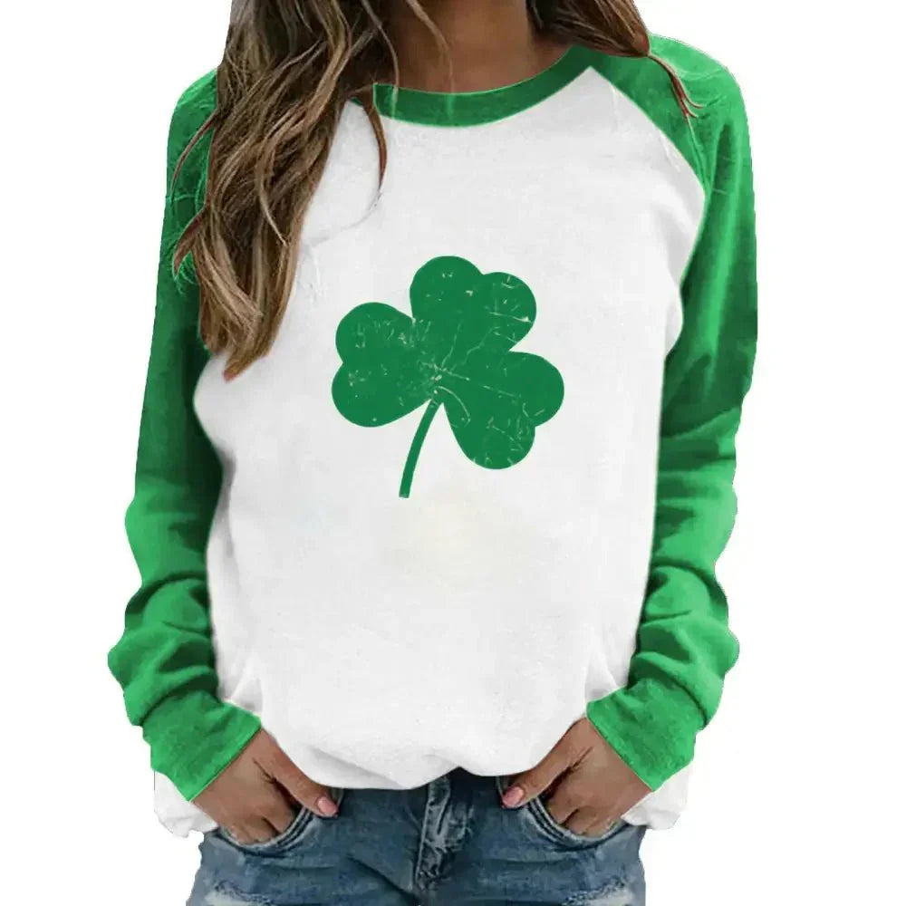 St. Patrick's Day long - sleeved clover raglan women's clothing European size Irish green foreign trade jacket spot wholesale - Update AvenueUpdate Avenues216754817347001St. Patrick's Day long - sleeved clover raglan women's clothing European size Irish green foreign trade jacket spot wholesale - Update AvenuesM