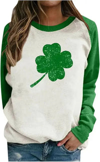 St. Patrick's Day long - sleeved clover raglan women's clothing European size Irish green foreign trade jacket spot wholesale - Update AvenueUpdate Avenues216754817347001St. Patrick's Day long - sleeved clover raglan women's clothing European size Irish green foreign trade jacket spot wholesale - Update AvenuesM