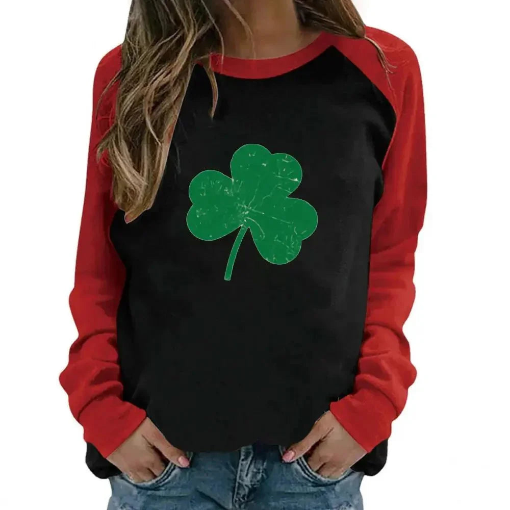 St. Patrick's Day long - sleeved clover raglan women's clothing European size Irish green foreign trade jacket spot wholesale - Update AvenueUpdate Avenues216754817347001St. Patrick's Day long - sleeved clover raglan women's clothing European size Irish green foreign trade jacket spot wholesale - Update AvenuesM
