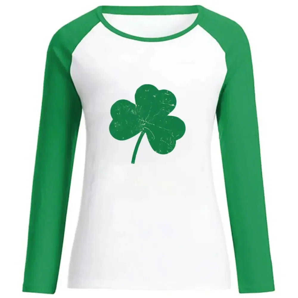 St. Patrick's Day long - sleeved clover raglan women's clothing European size Irish green foreign trade jacket spot wholesale - Update AvenueUpdate Avenues216754817347021St. Patrick's Day long - sleeved clover raglan women's clothing European size Irish green foreign trade jacket spot wholesale - Update AvenuesM