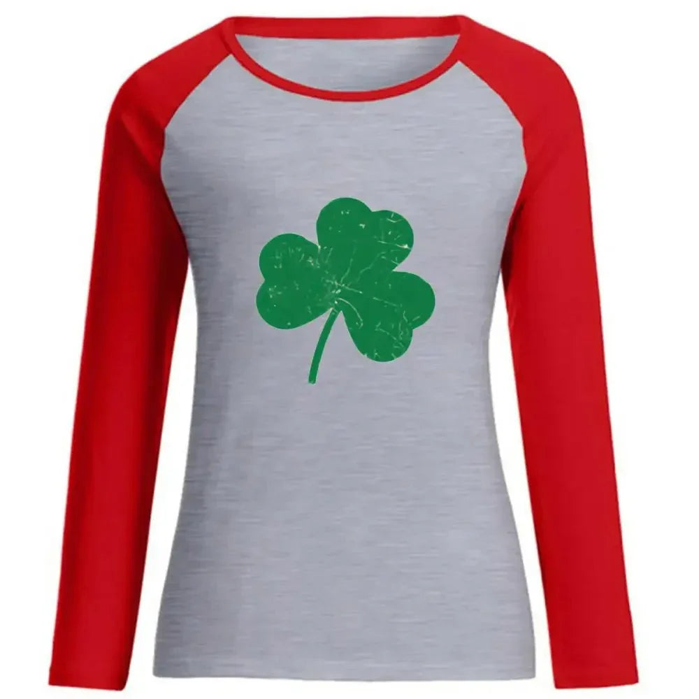 St. Patrick's Day long - sleeved clover raglan women's clothing European size Irish green foreign trade jacket spot wholesale - Update AvenueUpdate Avenues216754817347002St. Patrick's Day long - sleeved clover raglan women's clothing European size Irish green foreign trade jacket spot wholesale - Update AvenuesS