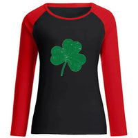 St. Patrick's Day long - sleeved clover raglan women's clothing European size Irish green foreign trade jacket spot wholesale - Update AvenueUpdate Avenues216754817347003St. Patrick's Day long - sleeved clover raglan women's clothing European size Irish green foreign trade jacket spot wholesale - Update AvenuesS