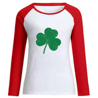 St. Patrick's Day long - sleeved clover raglan women's clothing European size Irish green foreign trade jacket spot wholesale - Update AvenueUpdate Avenues216754817347010St. Patrick's Day long - sleeved clover raglan women's clothing European size Irish green foreign trade jacket spot wholesale - Update AvenuesXXL
