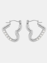 Stainless Steel Heart Earrings