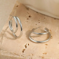 Stainless Steel Hoop Earrings