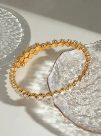 Stainless Steel Inlaid Zircon Bracelet - Update AvenueBraceletsTrendsi100500344341666100500344341666Stainless Steel Inlaid Zircon BraceletGold