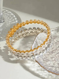 Stainless Steel Inlaid Zircon Bracelet - Update AvenueBraceletsTrendsi100500344342687100500344342687Stainless Steel Inlaid Zircon BraceletSilver
