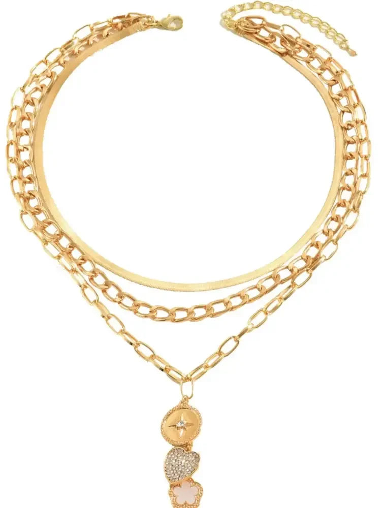 Stainless Steel Layered Necklace