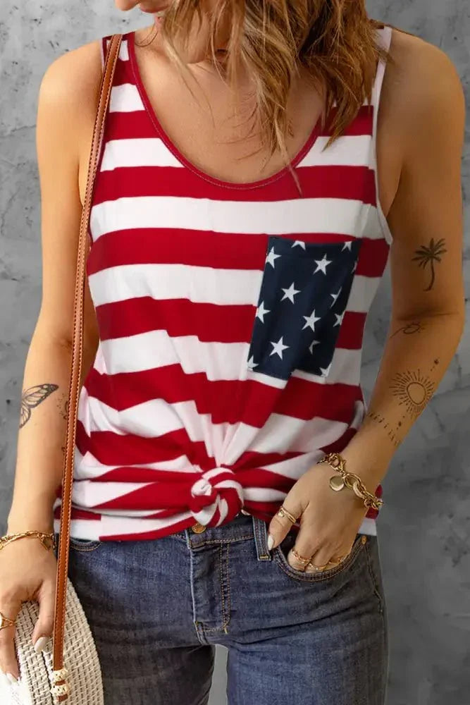 Star and Stripe Scoop Neck Tank - Update AvenueHonor the Stars and StripesTrendsi100101570674890100101570674890617a740a6da549baba1a561347ae7a19 - MaxWhite