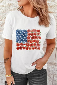 Star Floral American Flag Printed T Shirt - Update AvenueT-ShirtsTrendsi10010040481004110010040481004192fb525d - 6e95 - 4785 - ba80 - 093a4922c693 - Max - OriginWhite
