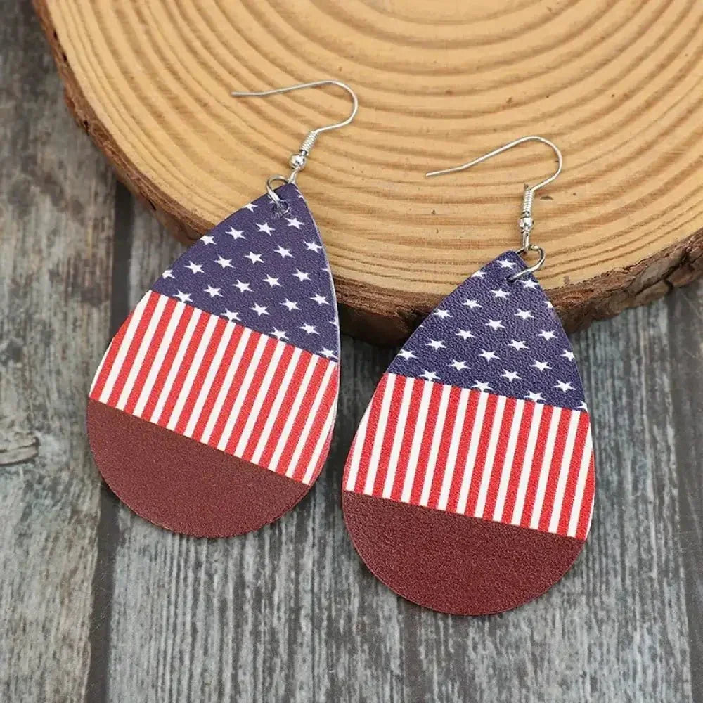 Stars and Stripes PU Leather Teardrop Earrings - Update AvenueHonor the Stars and StripesTrendsi10050053653177810050053653177814ccc4cd - 04c2 - 42e4 - a8f9 - fee3148b4248 - MaxDeep Red