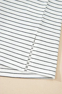 Stripe Cap Sleeve Crew Neck Casual Tee with Chest Pocket - Update AvenueT-ShirtsTrendsi10010025068461310010025068461358d8cb64 - bffd - 4ef6 - 9e9e - 10f7accc4868 - Max - OriginWhite
