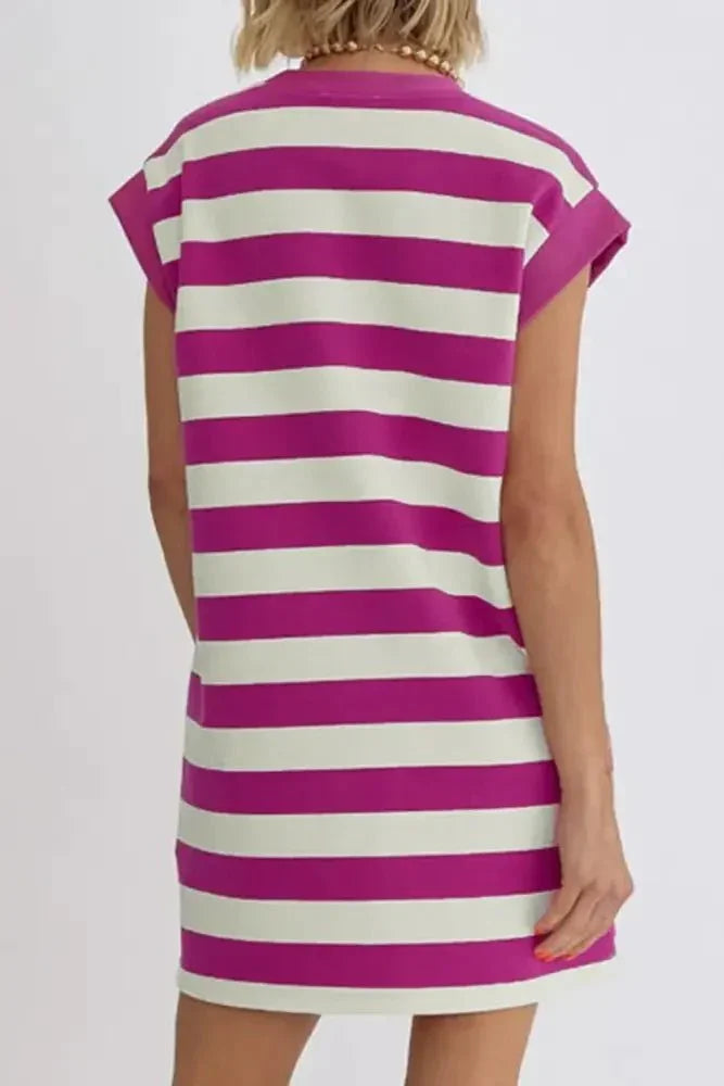 Stripe Cap Sleeve Pocketed Shift Tee Dress - Update AvenueEffortless Elegance: DressesTrendsi10010079903094710010079903094758301c99 - 8a1c - 4dea - adaa - 147739ddc2dd - Max - OriginRed - Violet