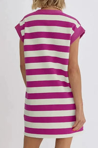 Stripe Cap Sleeve Pocketed Shift Tee Dress - Update AvenueEffortless Elegance: DressesTrendsi10010079903094710010079903094758301c99 - 8a1c - 4dea - adaa - 147739ddc2dd - Max - OriginRed - Violet