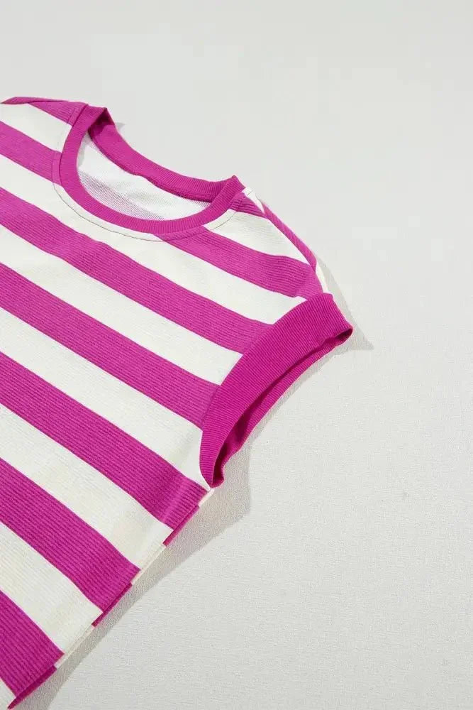 Stripe Cap Sleeve Pocketed Shift Tee Dress - Update AvenueEffortless Elegance: DressesTrendsi100100799030947100100799030947f14b6ecb - 17d1 - 4bba - b8a7 - edc9c801fbd9 - Max - OriginRed - Violet