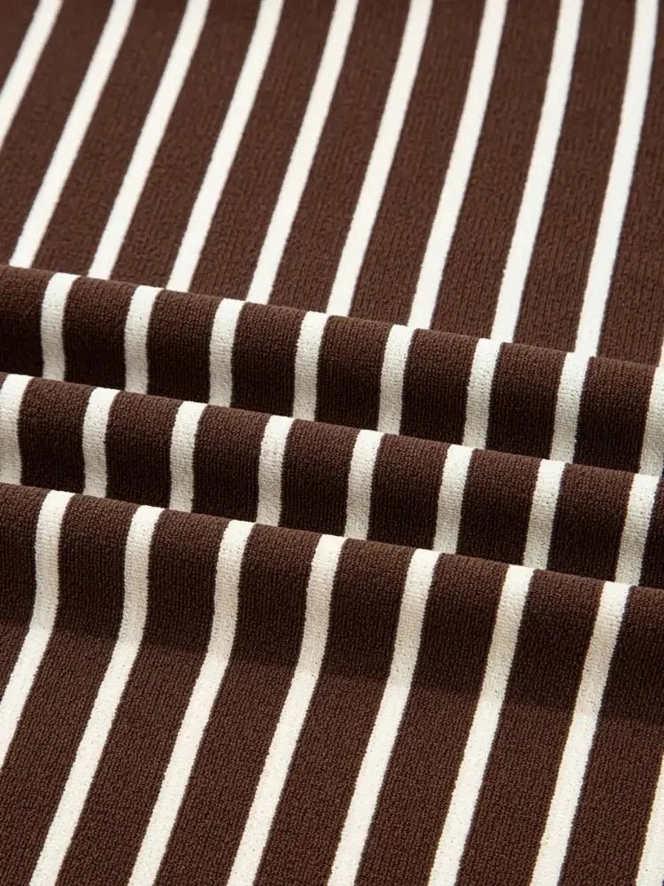 Stripe Cropped Crew Neck Long Sleeve T Shirt - Update AvenueT-ShirtsTrendsi10010014934254510010014934254594009c89f54c446fbcf8973c3c12dd57 - Max - OriginBrown Stripe