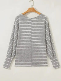Stripe Dolman Sleeve Drop Shoulder Top - Update AvenueT-ShirtsTrendsi1001007909016871001007909016879600640226c240f8870d3684bbd7f706 - Max - OriginGray