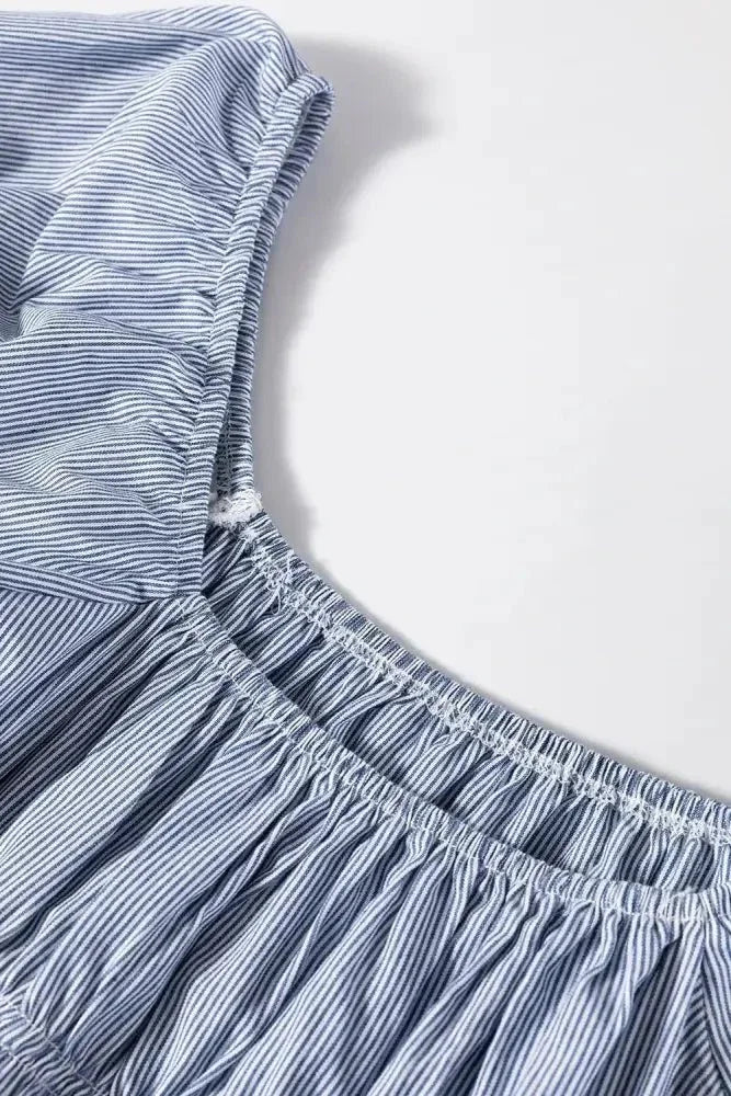 Striped Bubble Sleeve Ruched Babydoll Dress - Update AvenueTrendsi100100610723160100100610723160de321aea - edec - 4713 - ad90 - 53544429d4f3 - MaxLight Blue